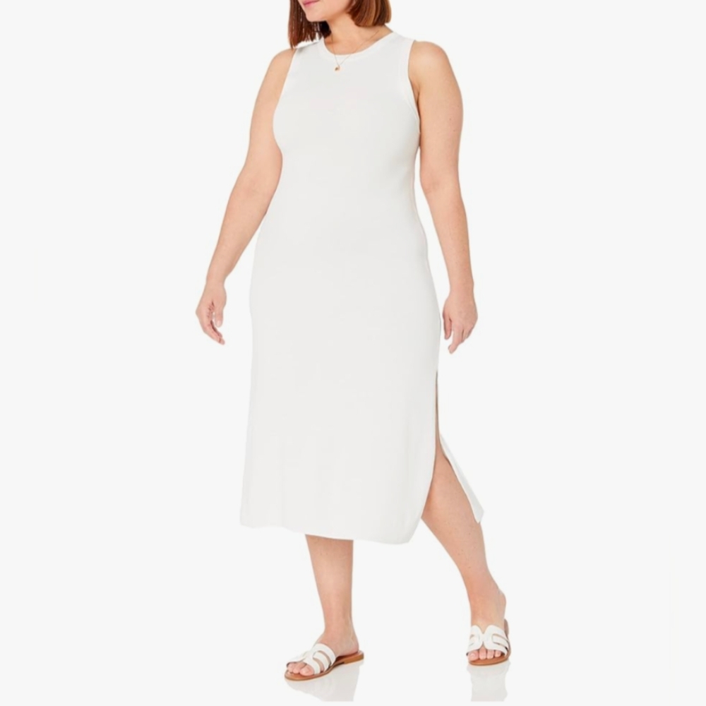 High Neck Cut-in-A-line Maxi Dress - Picture 4 of 8